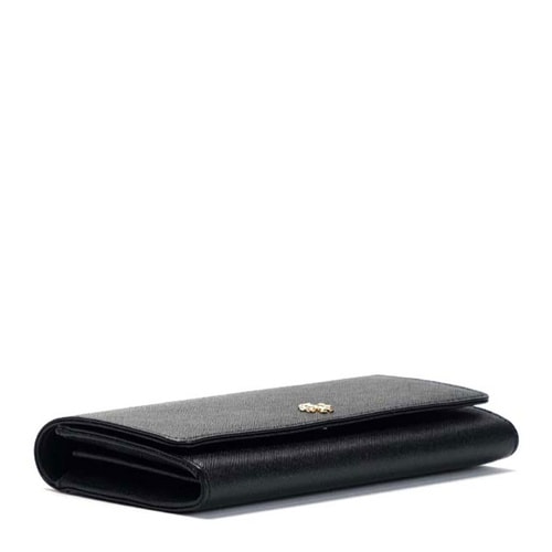 Tory Burch/湯麗柏琦 女士黑色牛皮長款錢包 11169072 BLACK/001