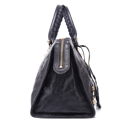 Balenciaga/巴黎世家中性款式機車包羊皮手提包282009 D94JG