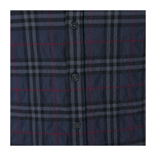 BURBERRY/博柏利 男士襯衫 棉混紡格紋設計男士長袖襯衫