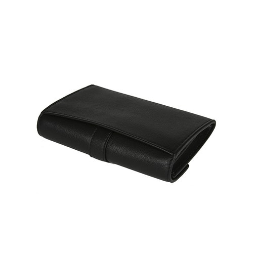 Yves saint Laurent/圣羅蘭 16秋冬牛皮YSL LOGO背面側袋女士錢包 423483BJ54U
