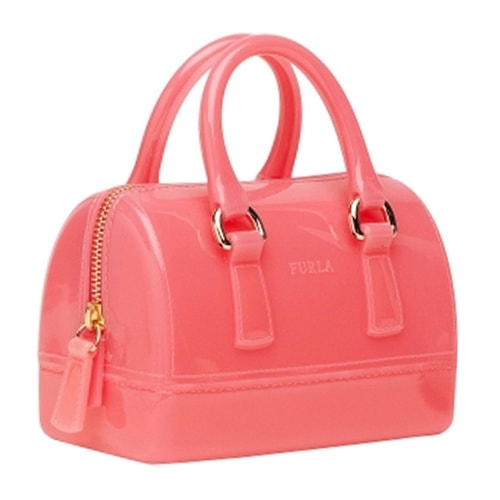 FURLA 芙拉 女士 粉色PVC 'Candy'時尚果凍手提包 817324