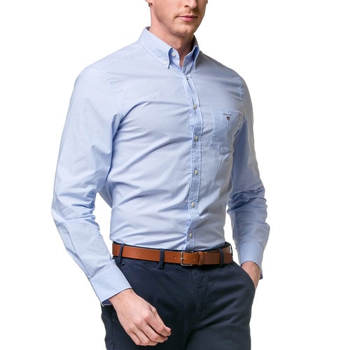GANT/甘特 男士襯衫簡約修身長袖襯衫 304002