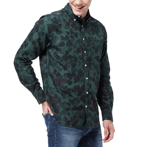 GANT/甘特 男士襯衫印花長袖襯衫