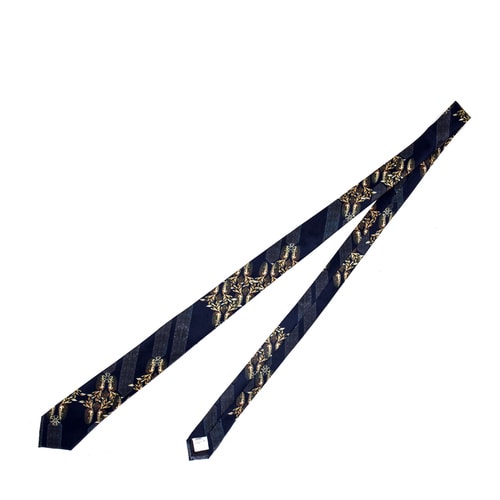 【16年秋冬新款】VERRI/VERRI 金松果圖案桑蠶絲領帶