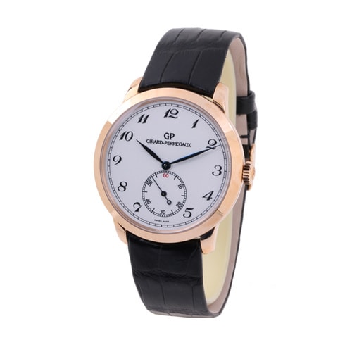 GP-Girard Perregaux/芝柏1966系列玫瑰金男士機械腕表 49534-52-711-BK6A