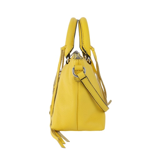 Rebecca Minkoff/瑞貝卡·明可弗 牛皮 Micro Moto Satchel 單肩斜挎包