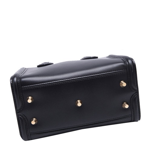 Alexander McQueen/亞歷山大麥昆牛皮材質純色女士手提單肩兩用包,440919DNL0G 1000 WOMEN BAG