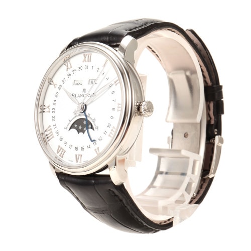BLANCPAIN/寶珀Villeret系列男式自動機械腕表6654-1127-55B