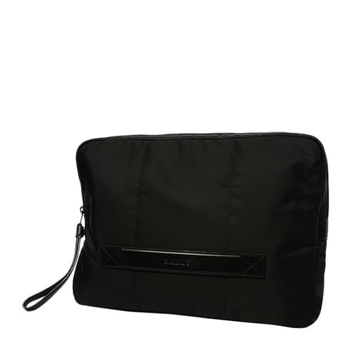 BALLY/巴利 男士黑色帆布大號手拿包 #6199505 770