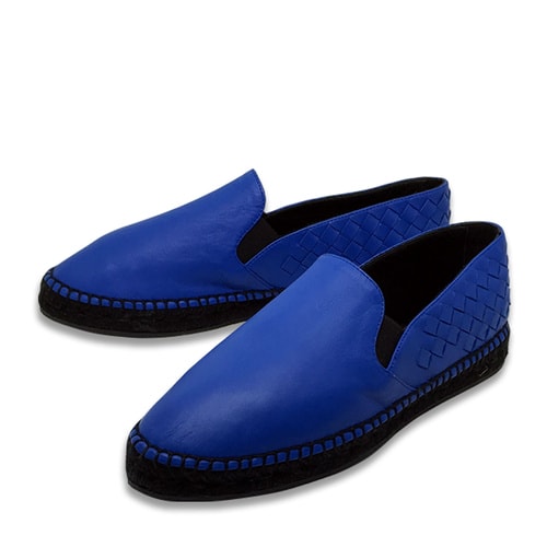 Bottega Veneta/葆蝶家 牛皮 編織款 女士平跟鞋