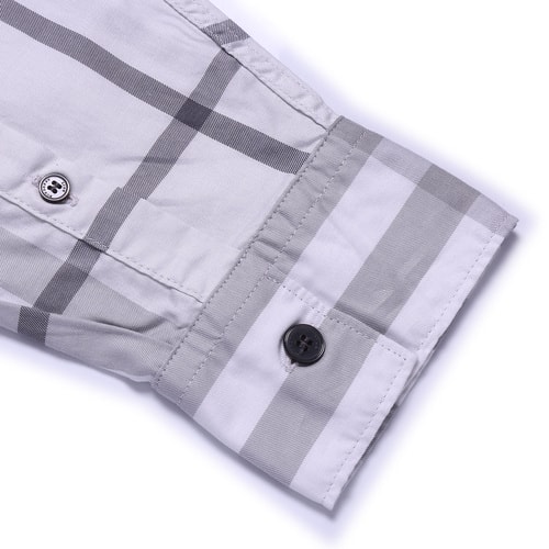 BURBERRY/博柏利 經典格子圖紋 男士全棉長袖襯衫