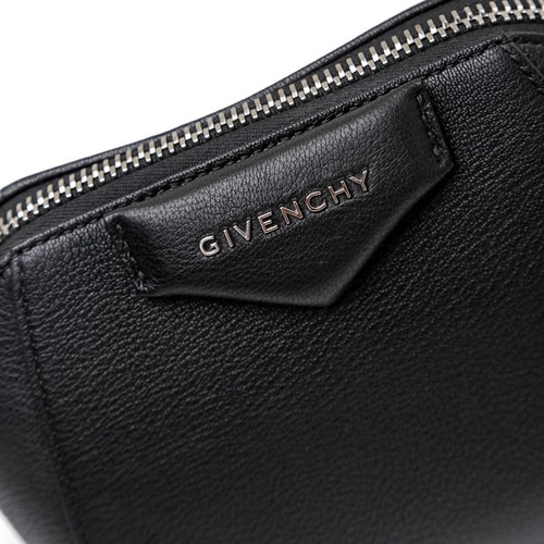 Givenchy/紀(jì)梵希 女士黑色羊皮木紋手拿包BC06826012 001